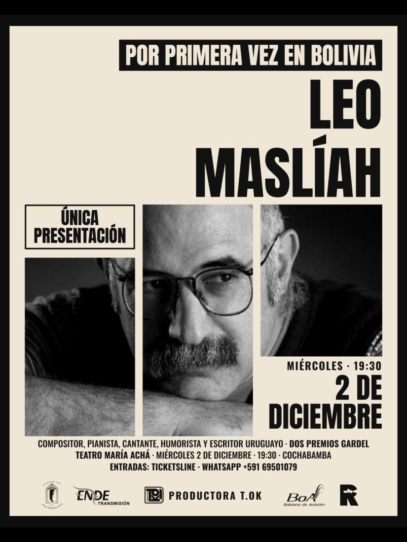 Leo Maslíah - Por Primera Vez en Bolivia