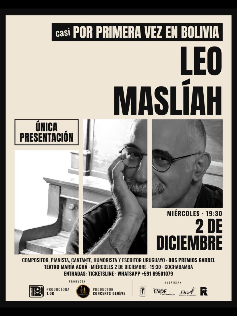 Leo Maslíah - Por Primera Vez en Bolivia