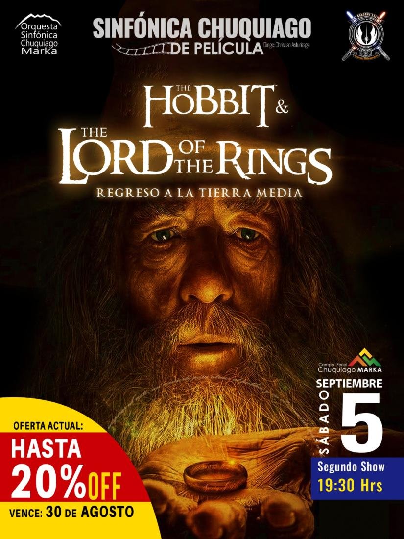 Sinfónica Chuquiago de Pelicula Hobbit & The lord Of The Rings