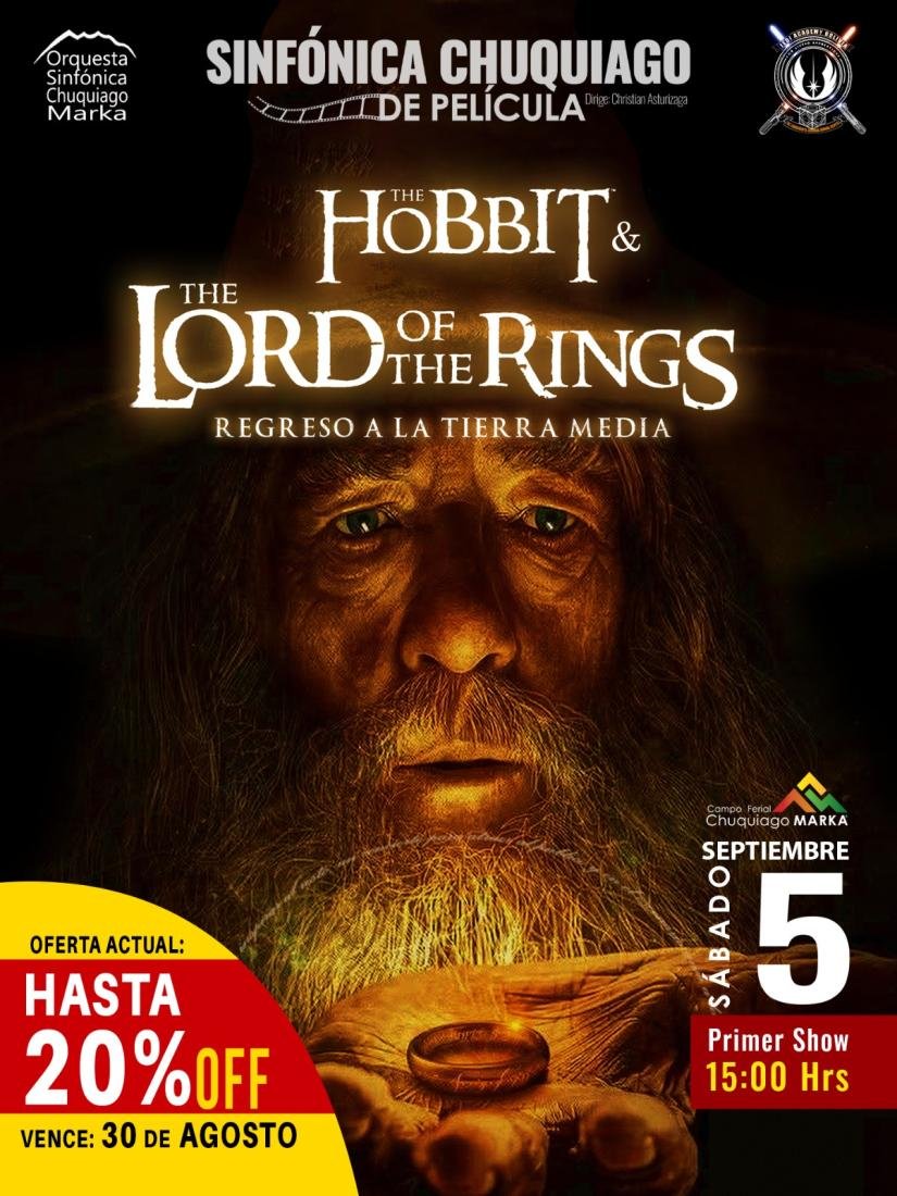 Sinfónica Chuquiago de Pelicula Hobbit & The lord Of The Rings