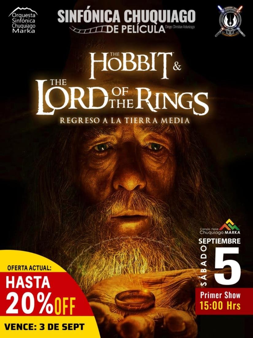 Sinfónica Chuquiago de Pelicula Hobbit & The lord Of The Rings