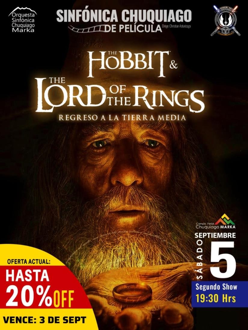 Sinfónica Chuquiago de Pelicula Hobbit & The lord Of The Rings