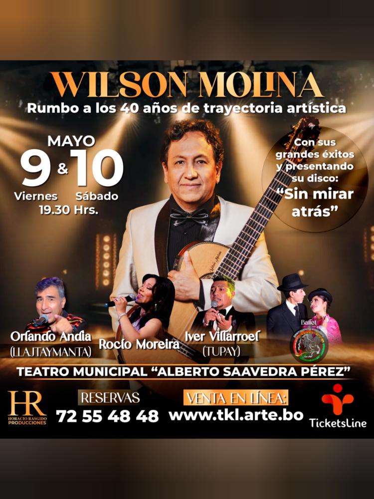 Wilson Molina Rumbo a los 40 años de carrera musical